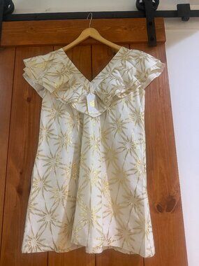 Emily McCarthy Gold Burst Dress